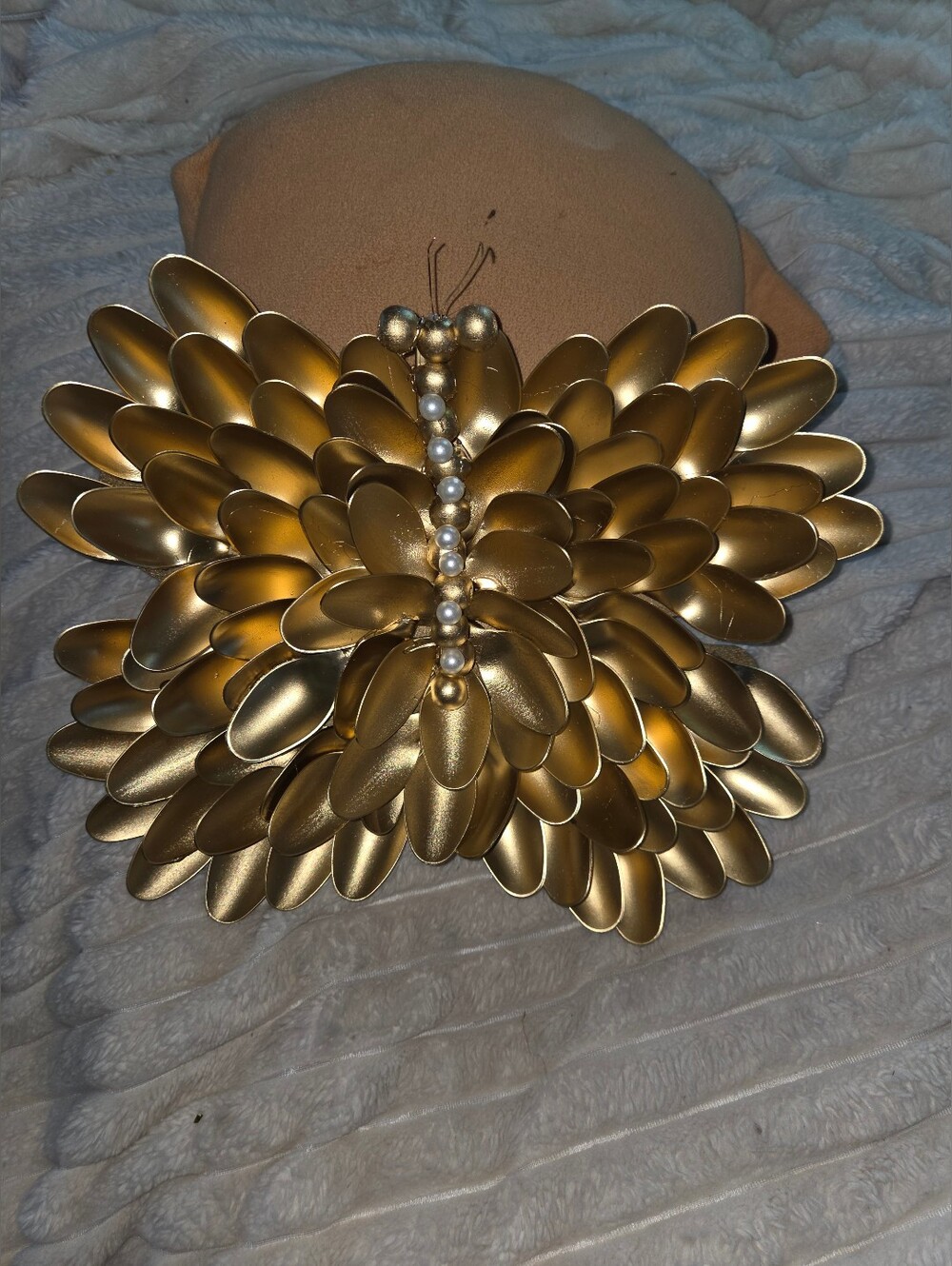 Golden Butterfly Wall Art Handmade